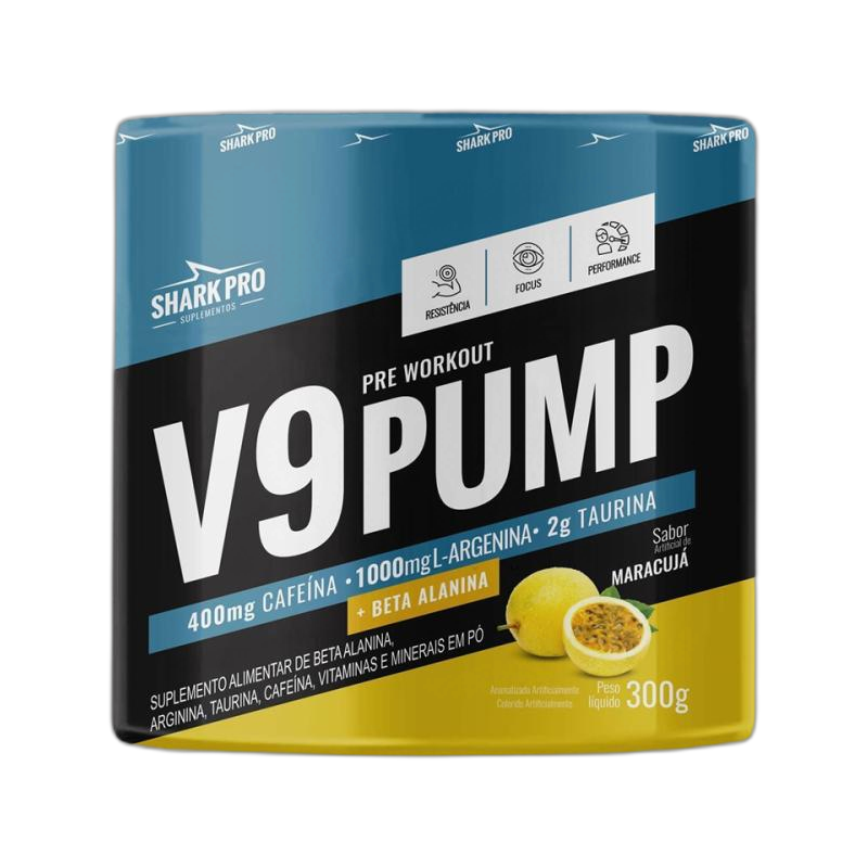 V9-Pump Pre Workout - 300g Maracujá
