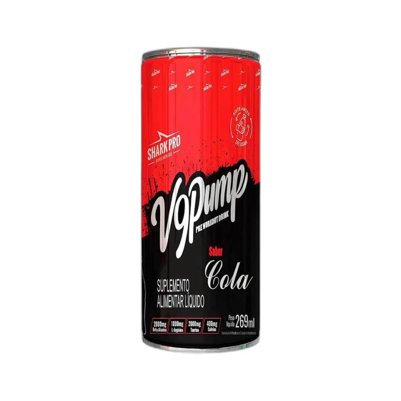 v9 Pump Drink Pré-Treino - Lata 269ml Cola