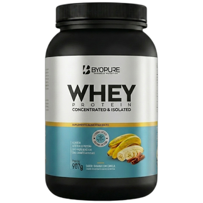 Whey Conentrated & Isolated 907g - Banana com canela
