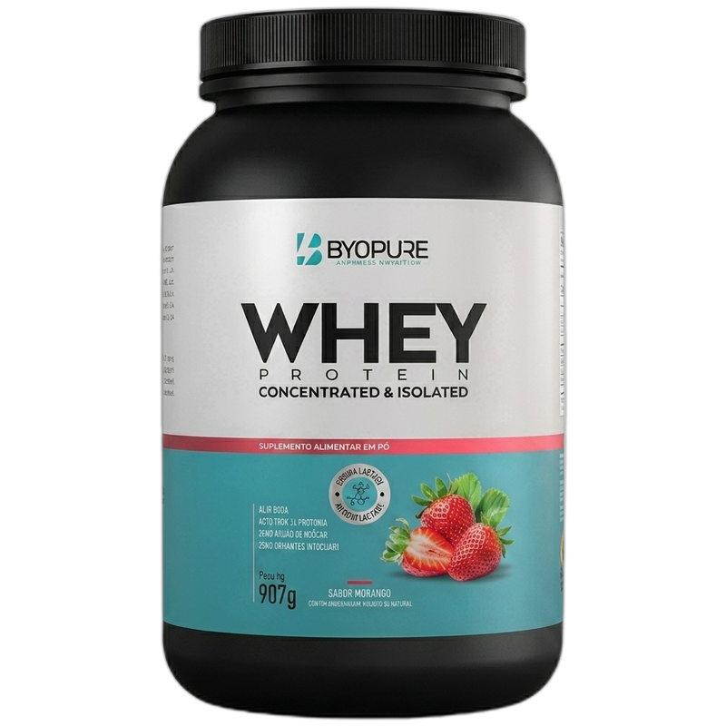 Whey Conentrated & Isolated 907g - Morango